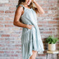 White Birch Beautiful Skies Full Size Tiered High-Low Dress