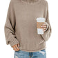 Dropped Shoulder Rolled Hem Sweater