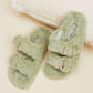 Cape Robbin Soft Steps Buckled Fuzzy Sandals