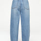 Button-Fly Wide Leg Jeans