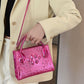 Textured PU Leather Crossbody Bag