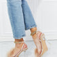 Cape Robbin Fur Strap Chain Detail Heels