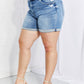 Vervet by Flying Monkey Full Size High-Waist Cuffed Denim Shorts