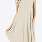 Curved Hem Pocket Tank Dress