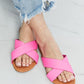 WILD DIVA Crisscross Slippers