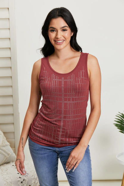 Vocal Wait For It Studded Tank Top