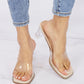DDK On Your Toes Clear Block Heels