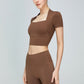 Short Sleeve Cropped Sports Top