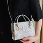 Textured PU Leather Crossbody Bag