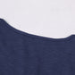 Color Block Spliced Lace Buttoned Tee