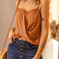 Crisscross Spliced Lace Cami