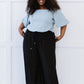 Zenana Pleats for Days Full Size Run Palazzo Pants