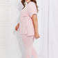 Zenana Self Love Full Size Brushed DTY Microfiber Lounge Set in Dusty Pink