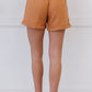 Zenana Linen Love Full Size Cuffed Shorts in Butter