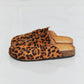 Weeboo Leopard Flat Mules