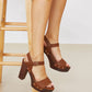 DDK Kindness and Grace Studded Block Heels