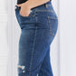 Vervet by Flying Monkey Full Size Distressed Cropped Jeans with Pockets