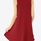 Curved Hem Pocket Tank Dress