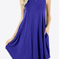 Curved Hem Pocket Tank Dress