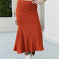 Culture Code High Waist Midi Fishtail Skirt