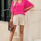 V-Neck Cloak Sleeve Blouse