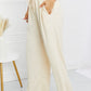 CY Fashion Full Size Drawstring Waist Wide Leg Pants