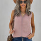 Swiss Dot Lace Detail Plunge Tank