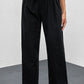 Tied Paperbag Wide Leg Pants