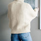 Dropped Shoulder Rolled Hem Sweater