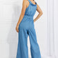 Davi & Dani Denim-Look Jumpsuit