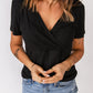 Short Sleeve Surplice T-Shirt