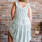 White Birch Beautiful Skies Full Size Tiered High-Low Dress