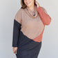 CY Fashion The More The Merrier Color Block Sweater Dress