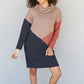CY Fashion The More The Merrier Color Block Sweater Dress