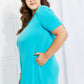 Zenana Simple Wonder Full Size Pocket Maxi Dress in Pastel Blue