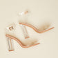 Cape Robbin Living Large Clear Block Heels