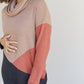 CY Fashion The More The Merrier Color Block Sweater Dress