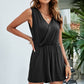 Surplice Sleeveless Romper