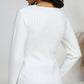 Crisscross Front Ribbed Knit Top