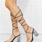 Cape Robbin Strappy Rhinestone Block Heels
