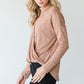 CY Fashion Full Size Cutout Dropped Shoulder Knit Top