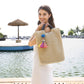 Cotton Thread Shell Key Chain with Tassel