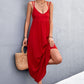 Double-Strap Crisscross Maxi Dress