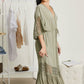 Sweet Lovely by Jen Isn't She Lovely Full Size Lace Detail Jumpsuit in Cactus