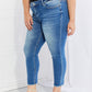 Vervet by Flying Monkey Never Too Late Full Size Raw Hem Cropped Jeans