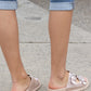 Weeboo Jewel of the Sea Faux Pearl Buckle Slide Sandals