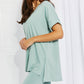Zenana Self Love Full Size Brushed DTY Microfiber Lounge Set in Dusty Green