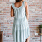 White Birch Beautiful Skies Full Size Tiered High-Low Dress