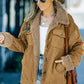 Corduroy Ribbed Fleece Lined Jacket