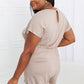 CY Fashion Full Size Round Neck Short Sleeve Romper with Pockets